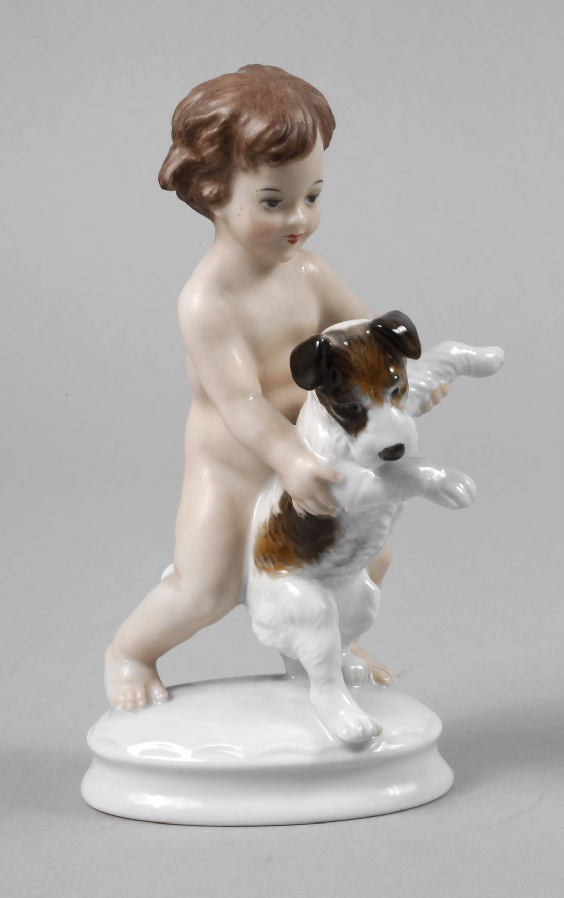 Rosenthal Putto mit Hund