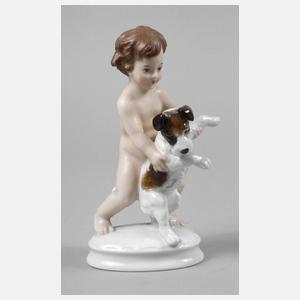 Rosenthal Putto mit Hund