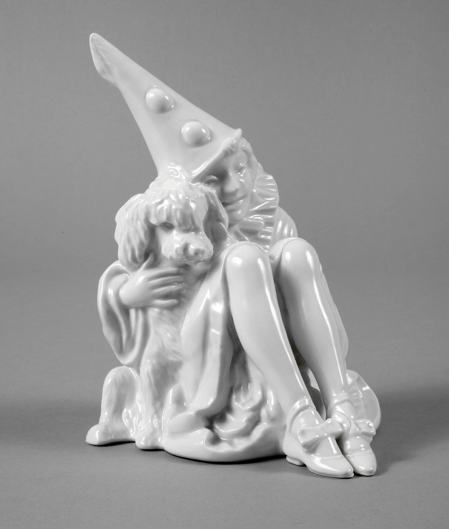 Rosenthal ”Harlekin mit Hund”