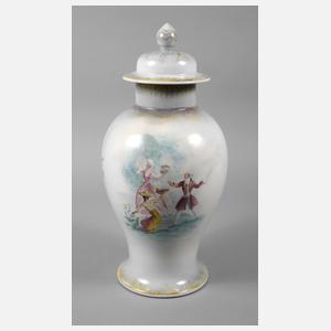 Rosenthal große Deckelvase Tabakmotiv