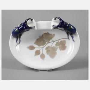 Rosenthal Zierschale mit Hirschkäfer