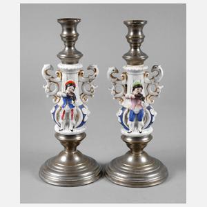 Thüringen Paar figürliche Kerzenleuchter