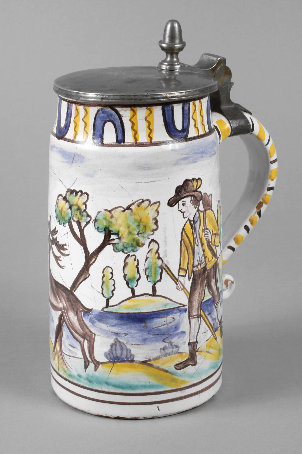 Gmundner Fayence Walzenkrug