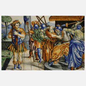 Italien großer Fayenceteller