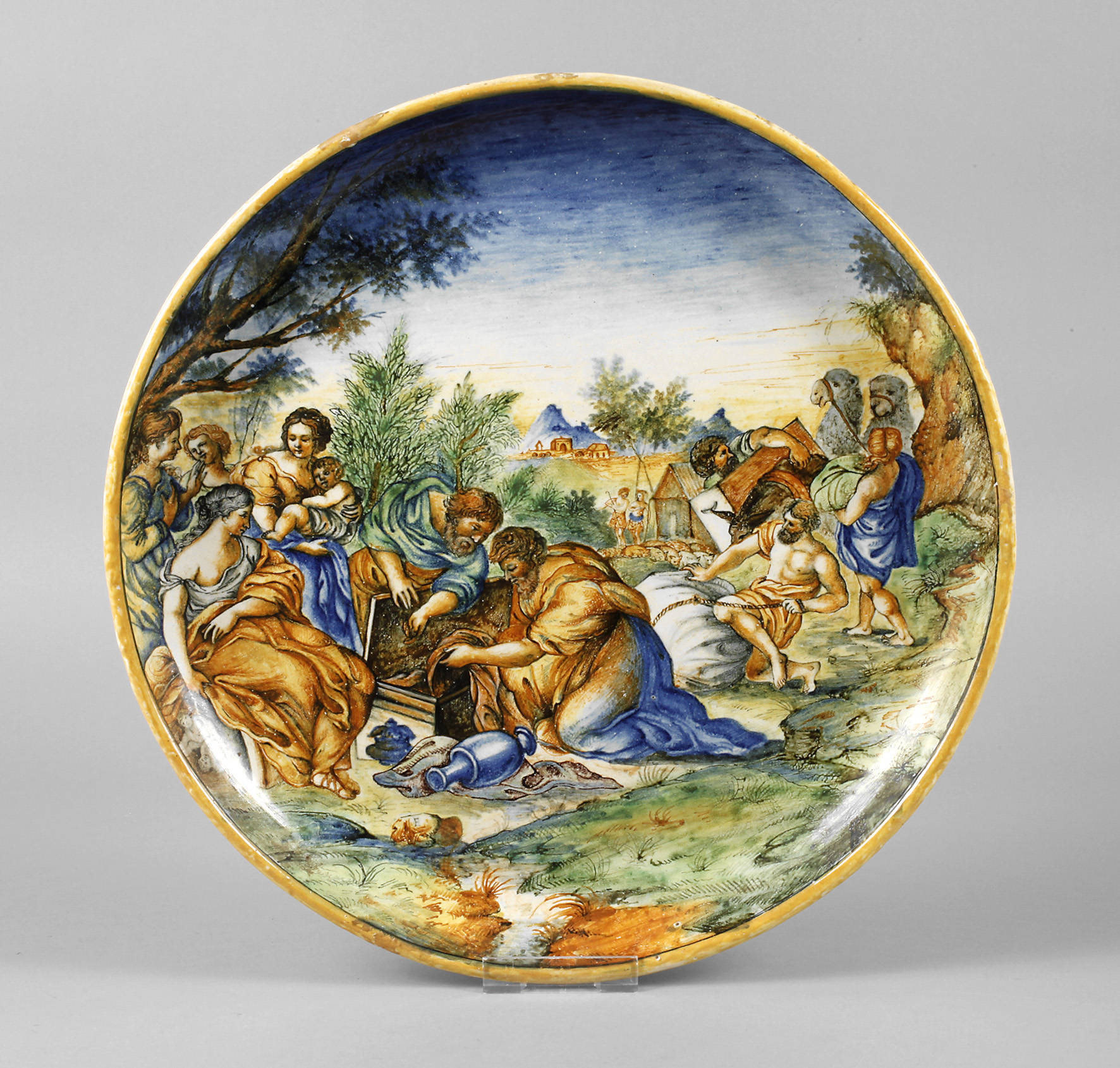 Italien großer Fayenceteller