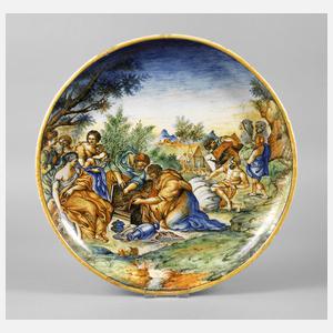 Italien großer Fayenceteller