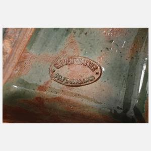 Clement Massier übergroßer Cachepot mit Säule