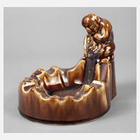 Aschenschale mit Affe111