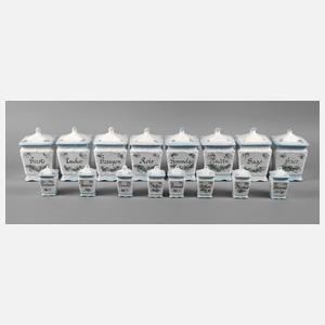 Roesler 16 Vorratsgefäße ”Vergissmeinnicht”