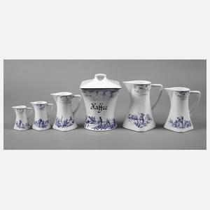 Max Roesler sechs Gefäße