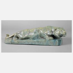 Tierfigur liegender Tiger