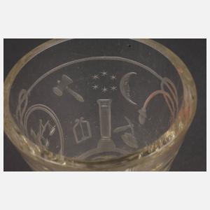 Freimaurer-Logenglas