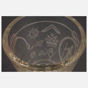 Freimaurer-Logenglas