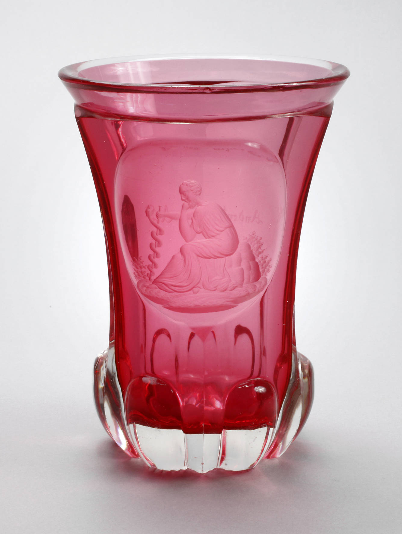 Großer Biedermeierbecher