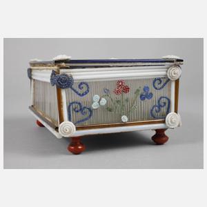 Glasdose Filigranarbeit