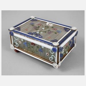 Glasdose Filigranarbeit