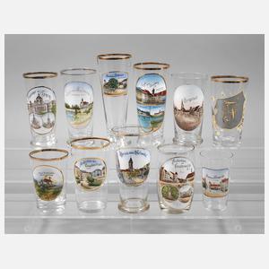 Elf Andenkengläser