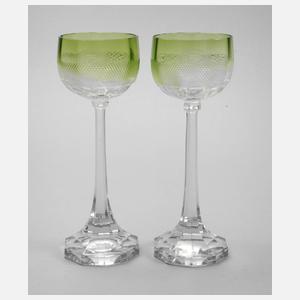 Moser Karlsbad vier Römer aus Adelsbesitz