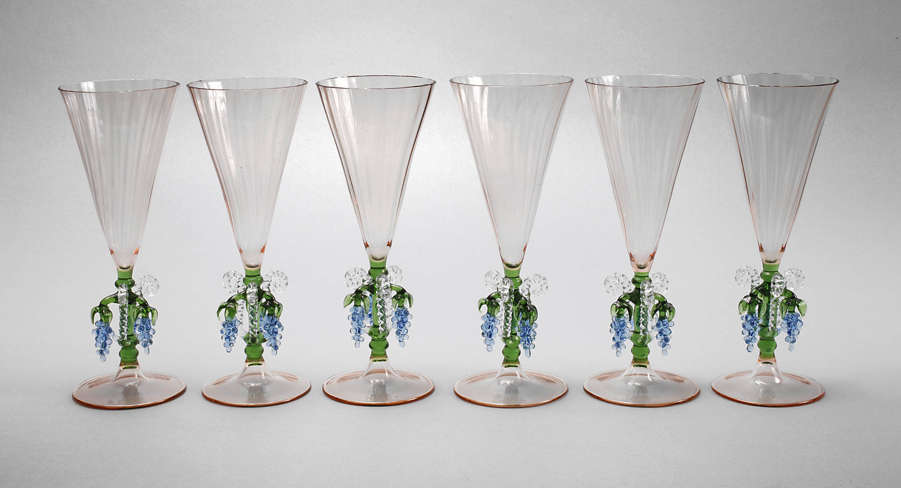 Lauscha sechs Sektflöten