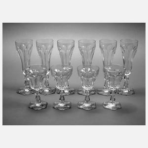 Zehn Wappengläser aus Adelsbesitz