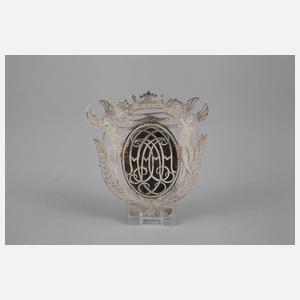 Barocke Monogrammplakette