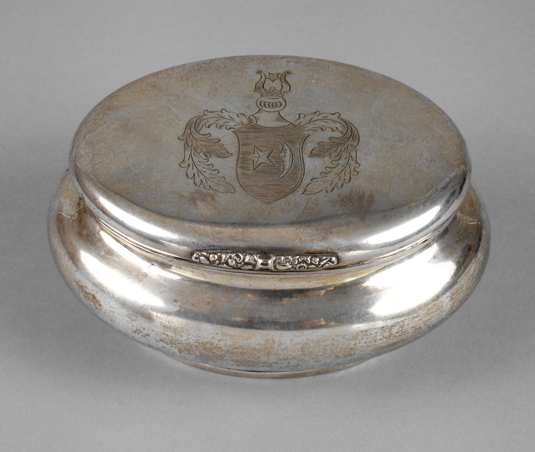 Silber Zuckerdose aus Adelsbesitz