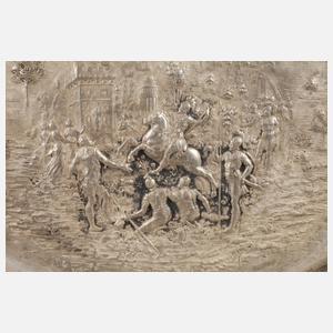 Große Schauplatte Silber