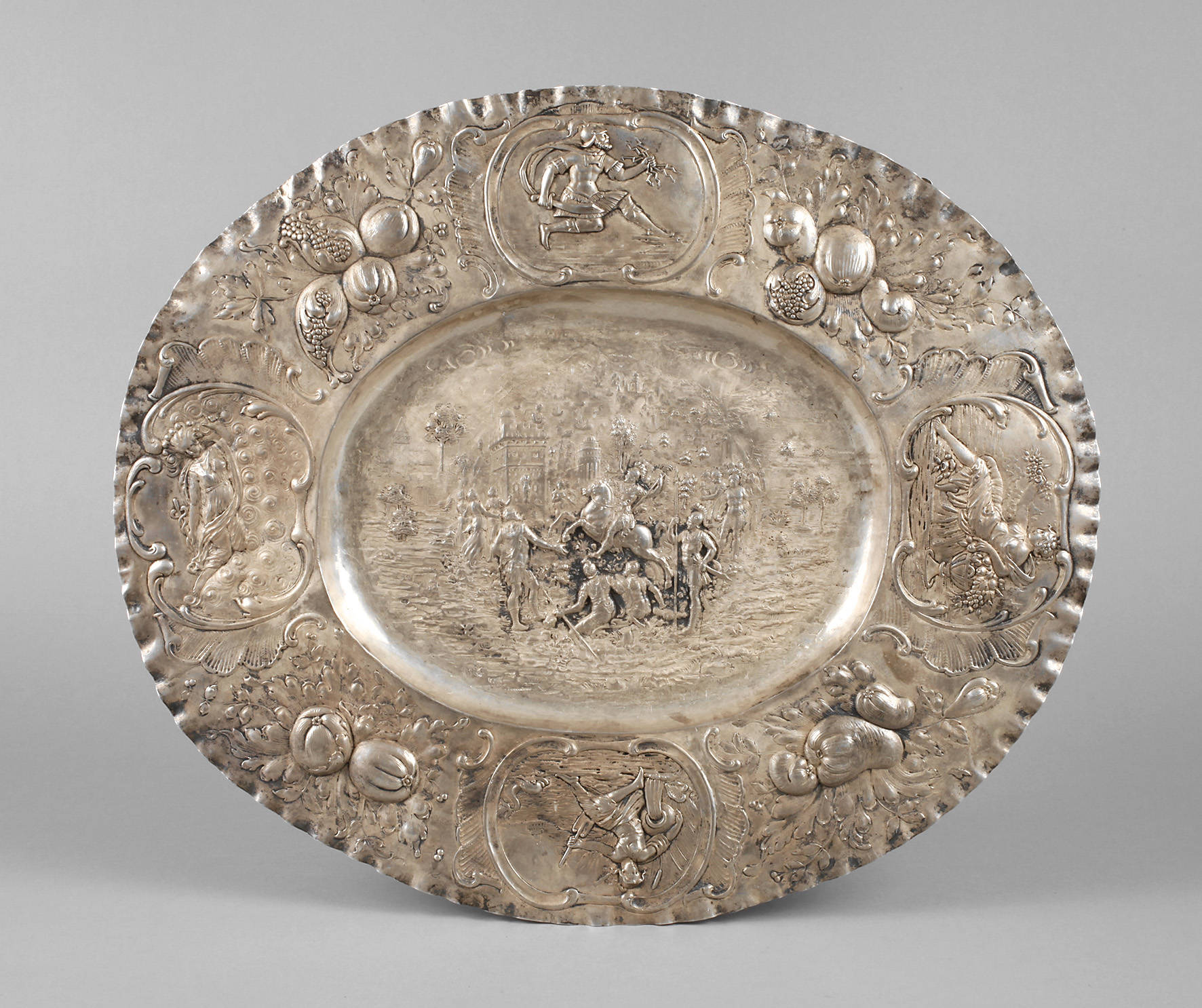 Große Schauplatte Silber