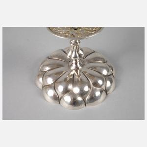 Hanau kleine Fußschale Silber