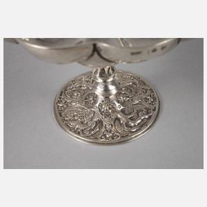 Hanau kleine Fußschale Silber