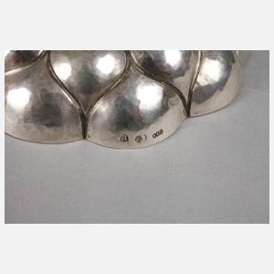 Hanau kleine Fußschale Silber