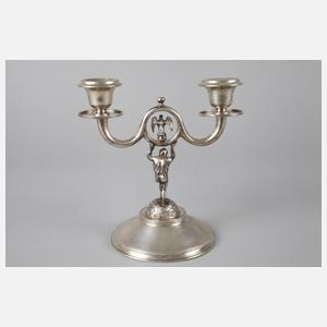 Wien Silberleuchter mit Zwerg