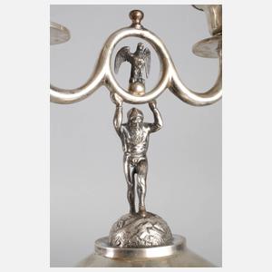 Wien Silberleuchter mit Zwerg