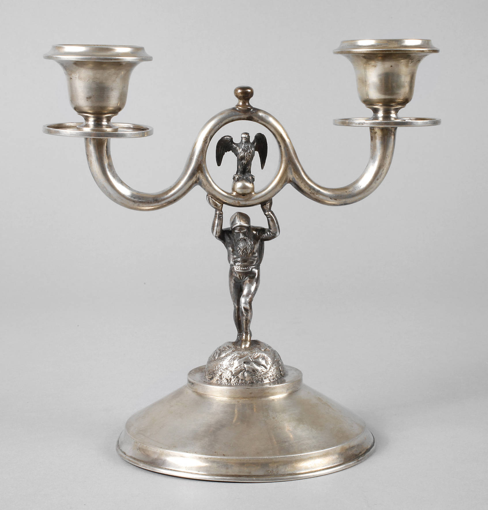 Wien Silberleuchter mit Zwerg