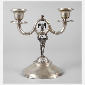 Wien Silberleuchter mit Zwerg