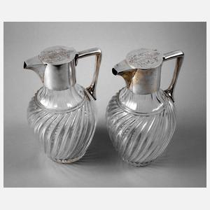 Paar Karaffen aus Adelsbesitz