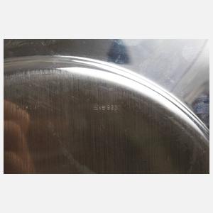 Silber sechs große Platzteller