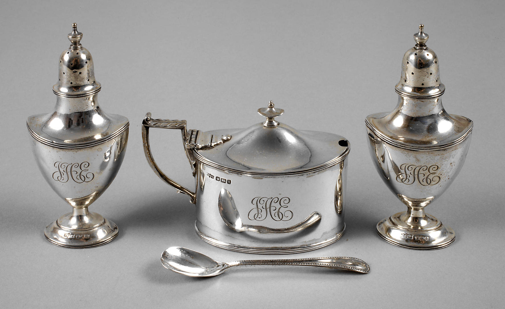 England Gewürzset Silber