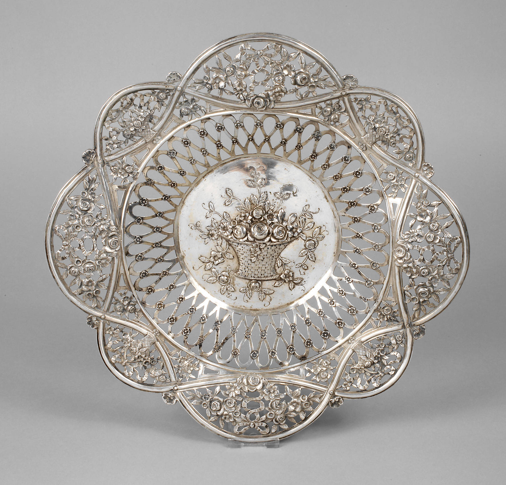 Silberschale Hildesheimer Rose