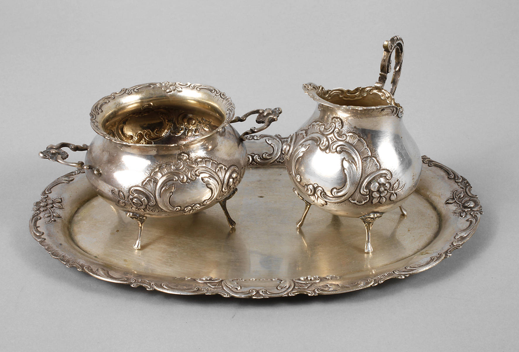 Zucker-/Sahneset Silber