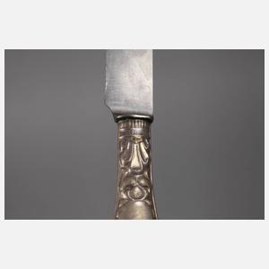 Zwölf Silbermesser Biedermeier