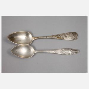 Elf Kaffeelöffel Silber