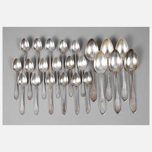 Silber Konvolut Kaffee- und Suppenlöffel