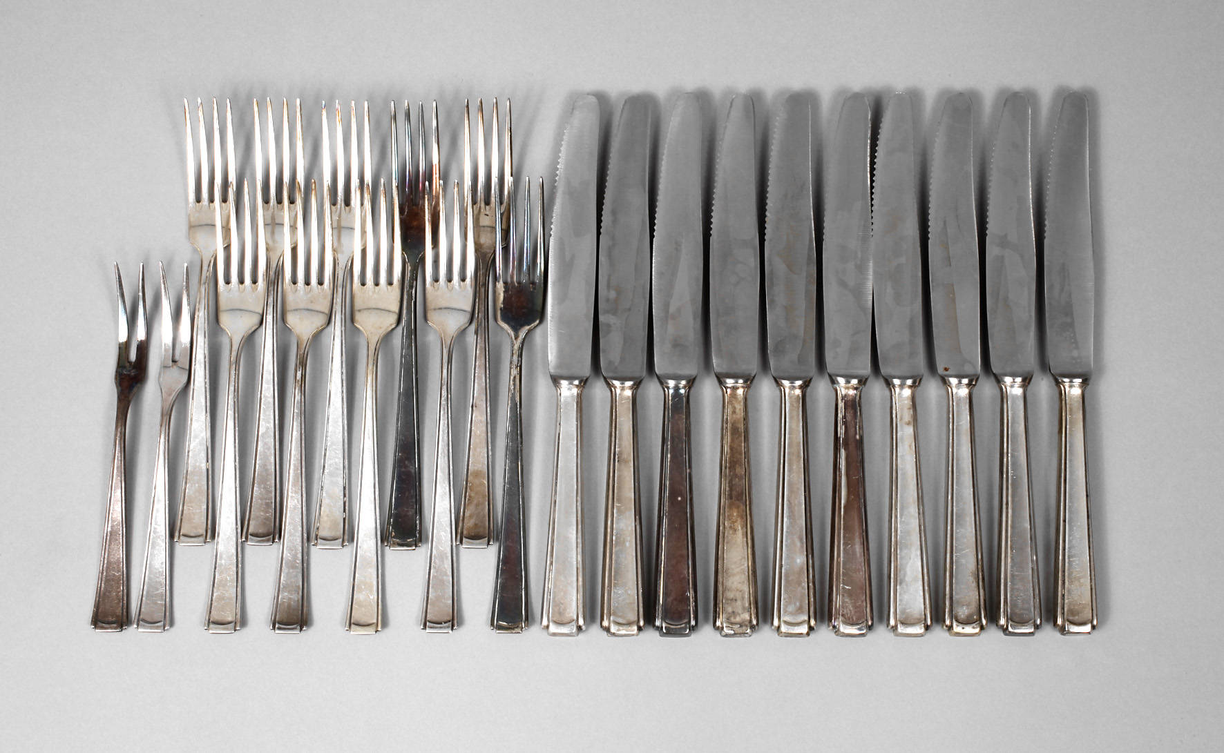 Konvolut Silberbesteck Art déco