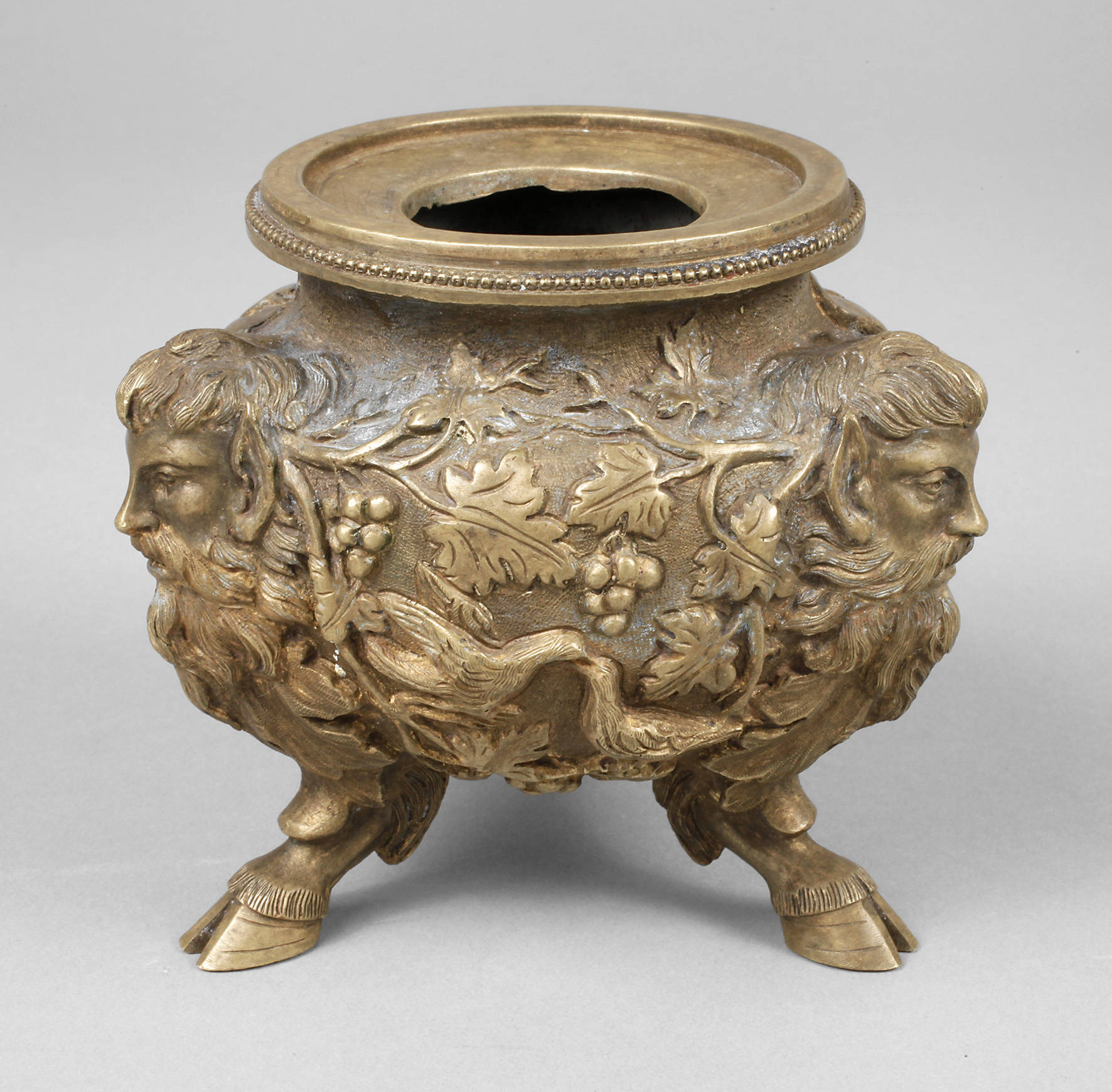 Bronze Tintenfass Historismus