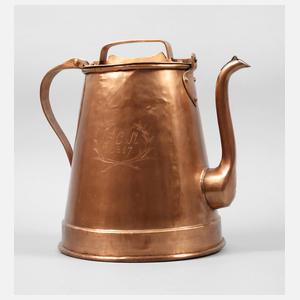 Große Riegelkanne Kupfer