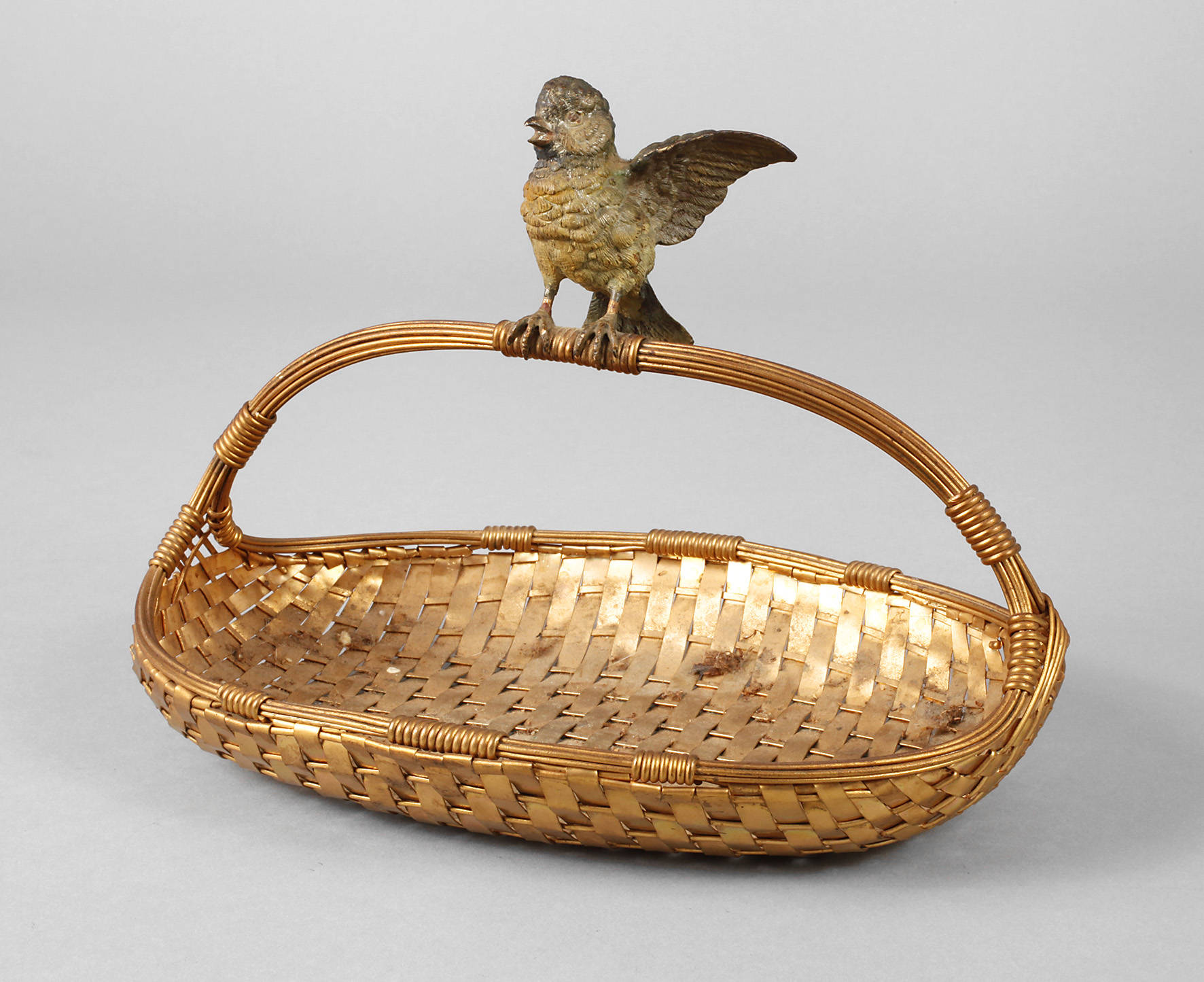 Henkelkorb Wiener Bronze