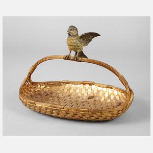 Henkelkorb Wiener Bronze