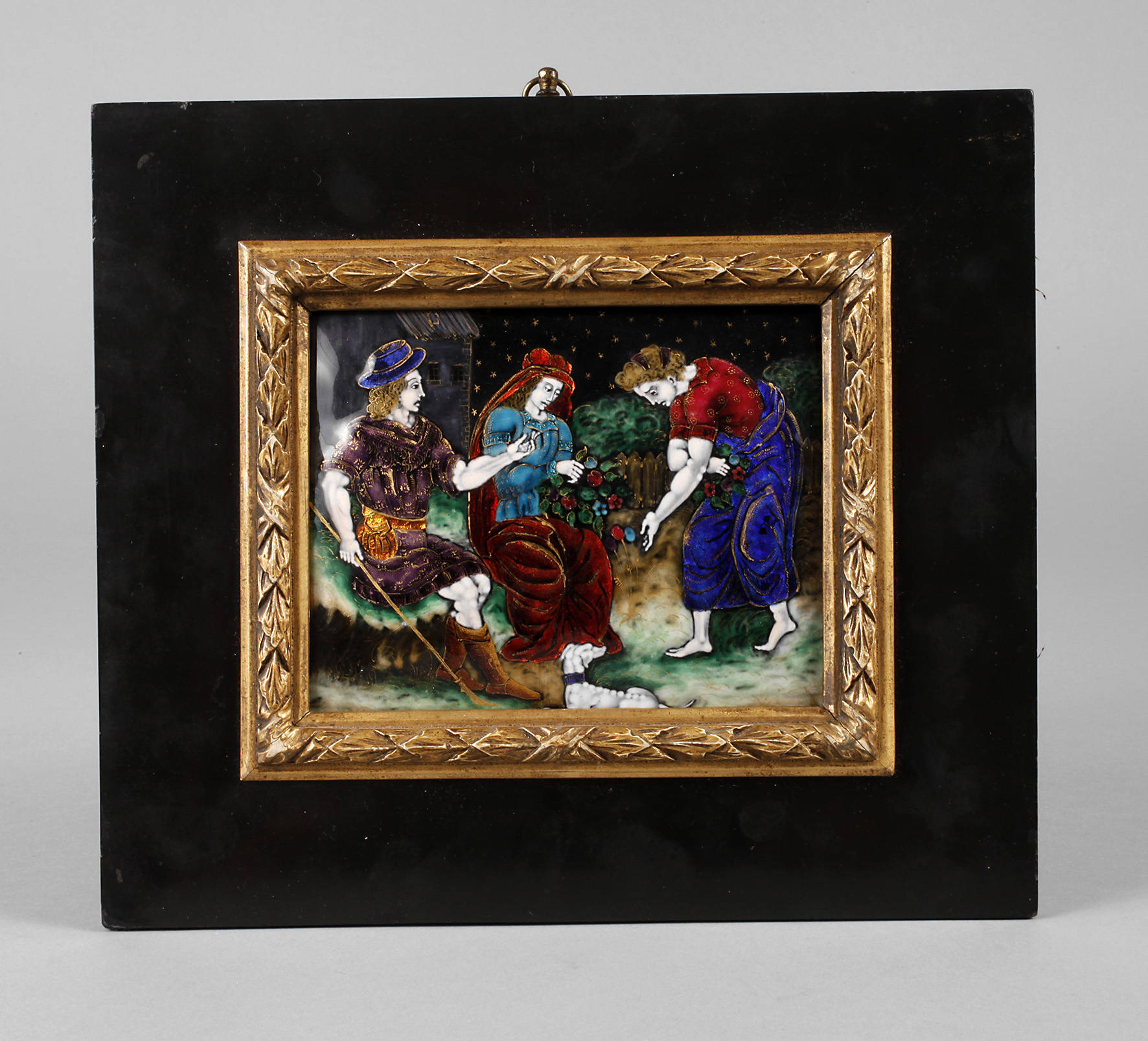 Limoges Bildplatte Email