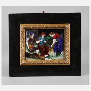 Limoges Bildplatte Email